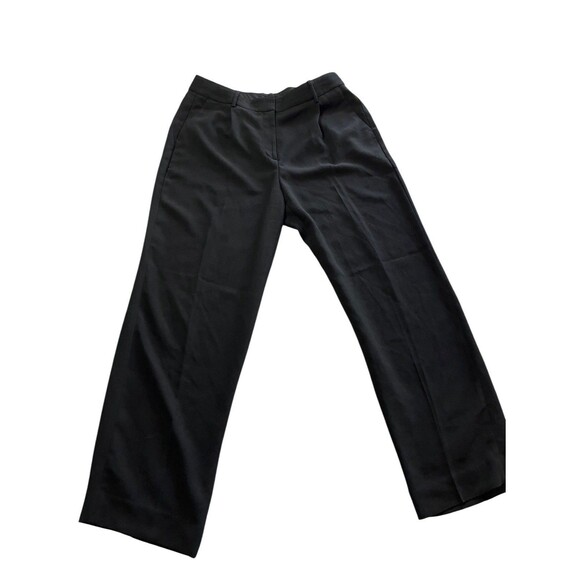 J Crew Essential Pants Straight Leg High Rise Size 12 Black - Picture 1 of 6